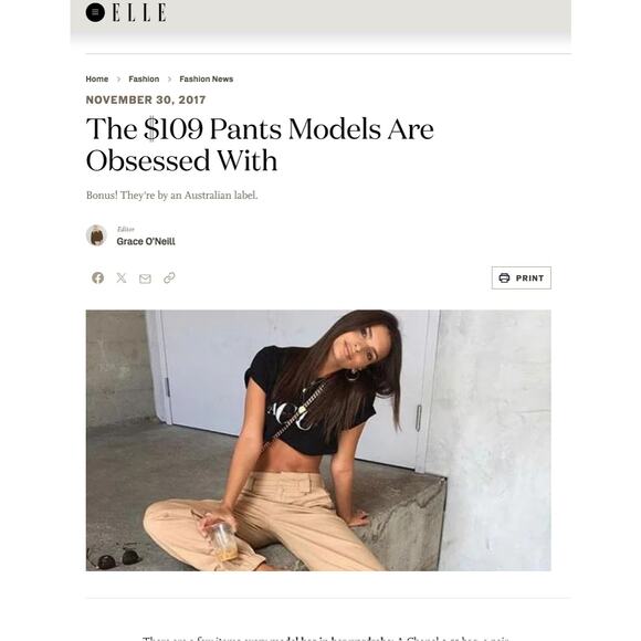 I.AM.GIA Cobain Pants XS Celeb Fav Kendall Jenner Gigi Hadid Kourtney Kardashian - Picture 2 of 9